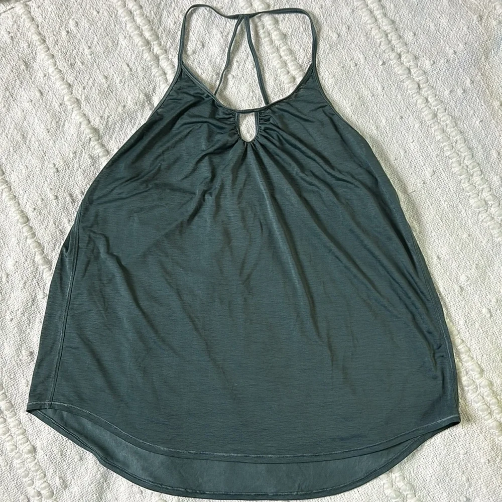 Lululemon Tighten‎ Up Tank Sea Steel Green